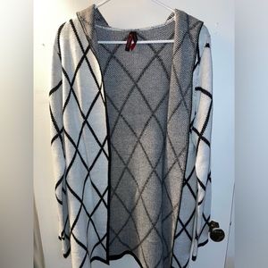 Black and white cardigan